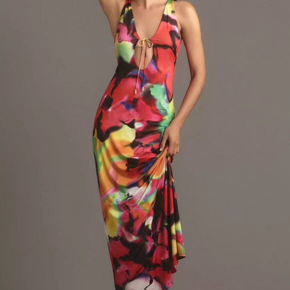 NEW AFRM Sleeveless Cutout Knit Maxi Dress Size S - Picture 4 of 7